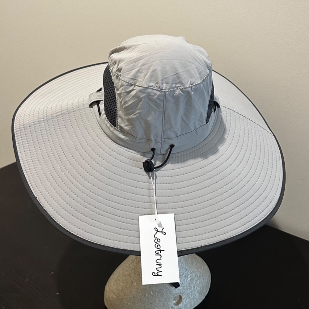 Leotruny Super Wide Brim Bucket Hat UPF50+ Waterproof Sun Hat - Picture 2 of 3